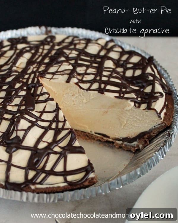 50 No-Bake Dessert Recipes 43 50 No Bake Treats: Peanut Butter Pie with Chocolate Ganache