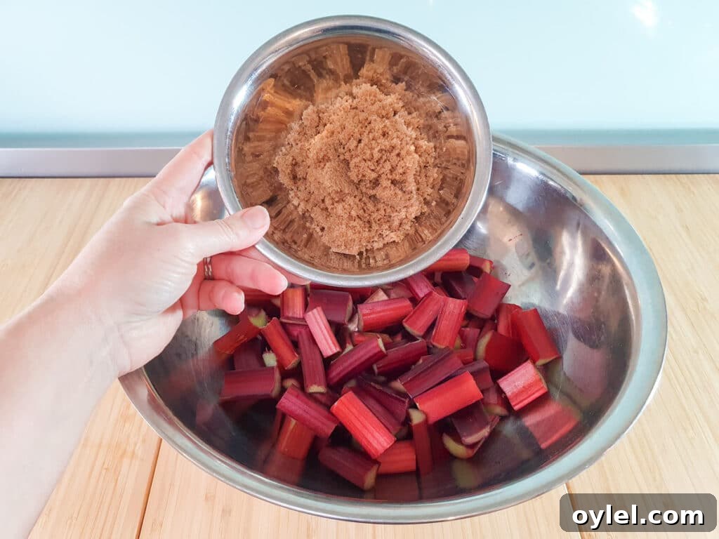 Classic Rhubarb Crumble Recipe 9 Process photo