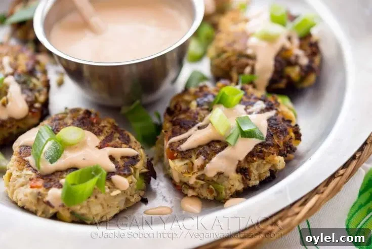 Artichoke Crab Cakes with Sriracha Tartar Sauce