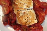 Pan-Seared Halibut with Tomato-Balsamic Glaze
