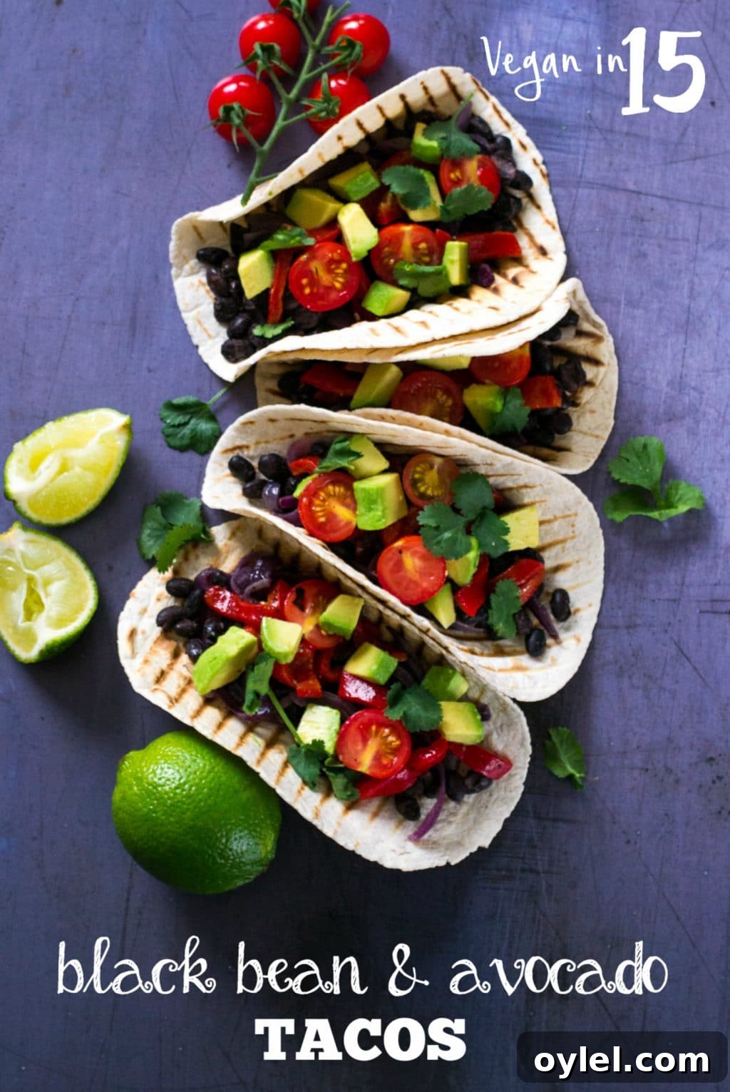 Black Bean & Avocado Tacos