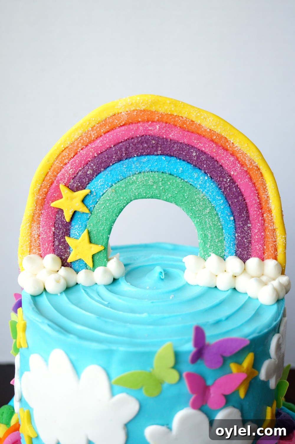 Rainbow Layered Birthday Cake Recipe and Decorating Tips 2 rainbow layered birthday cake | The Baking Fairy