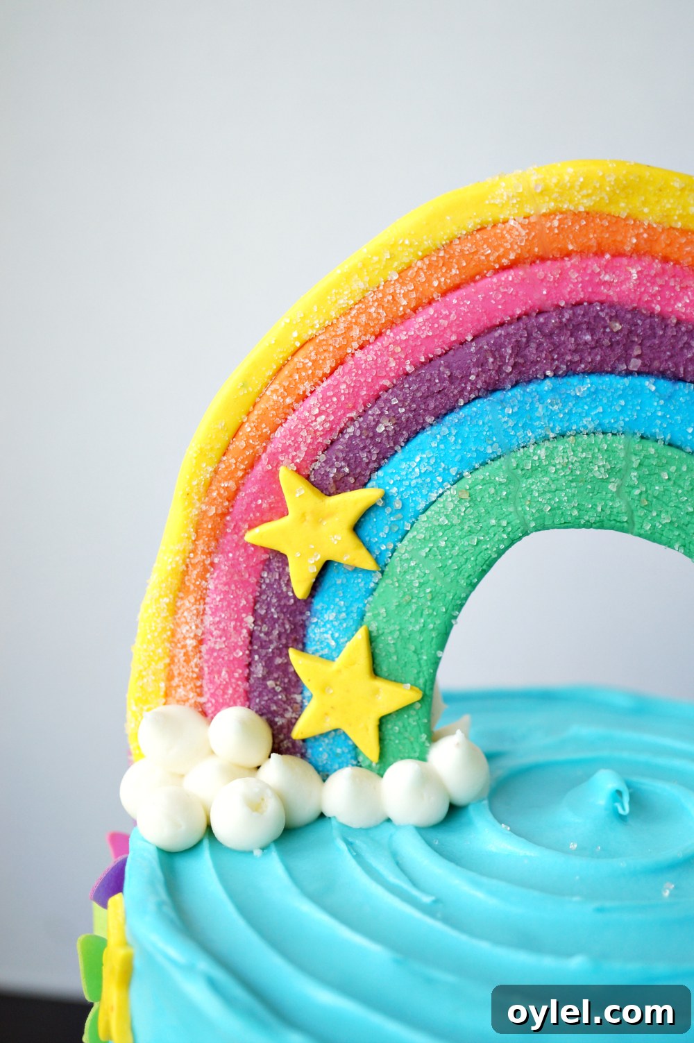 Rainbow Layered Birthday Cake Recipe and Decorating Tips 3 rainbow layered birthday cake | The Baking Fairy