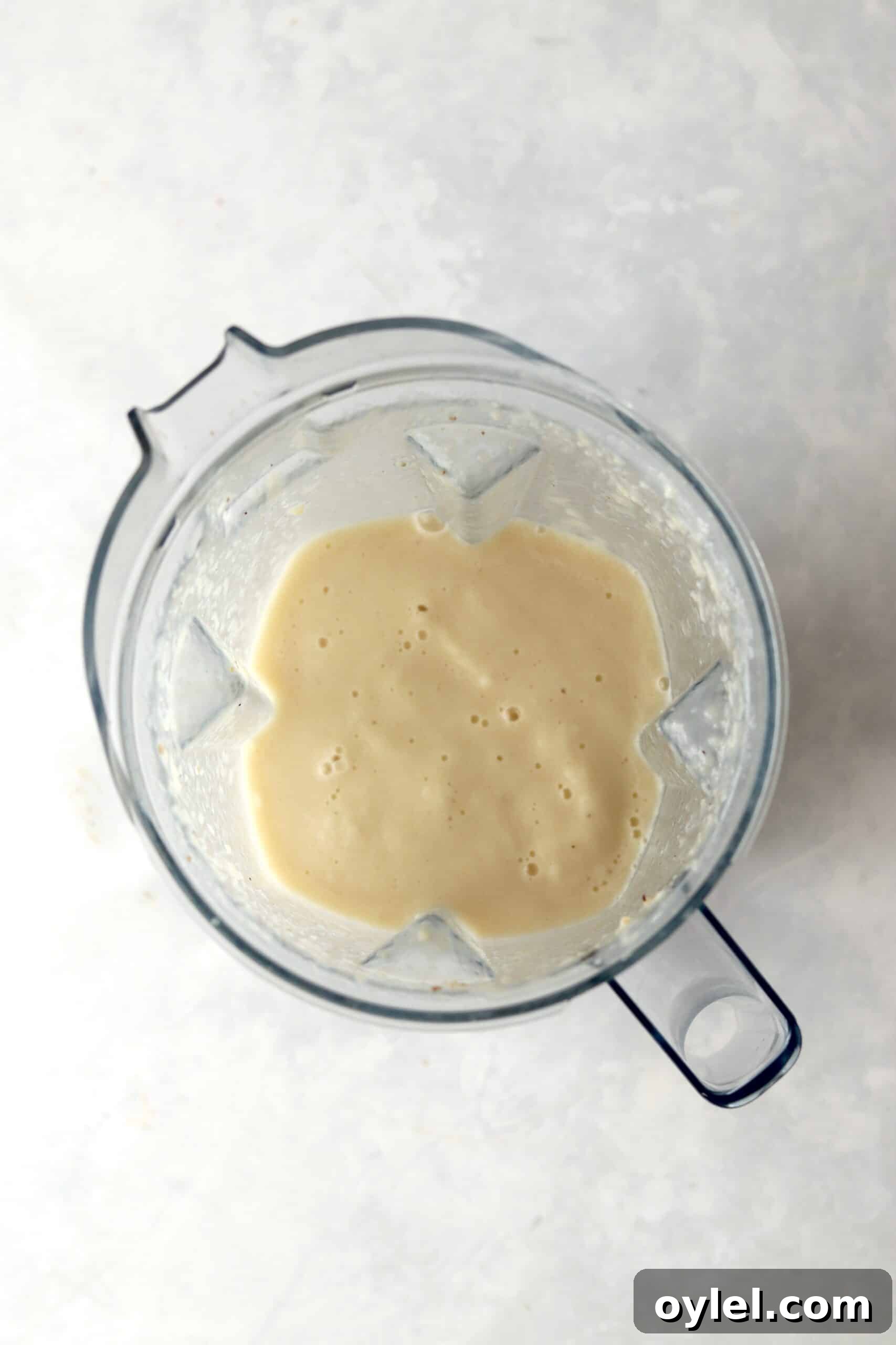 Creamy Tropical Vegan Banana and Pineapple Smoothie 5 smoothie in vitamix blender