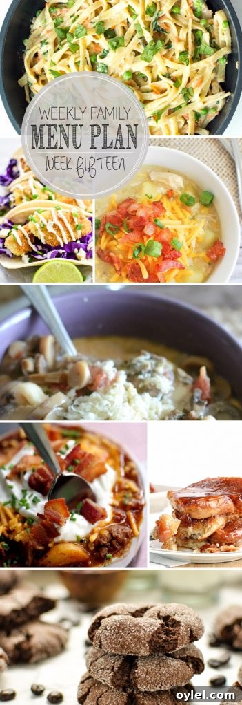 Weekly Family Meal Plan - Week 15 | Melanie Makes