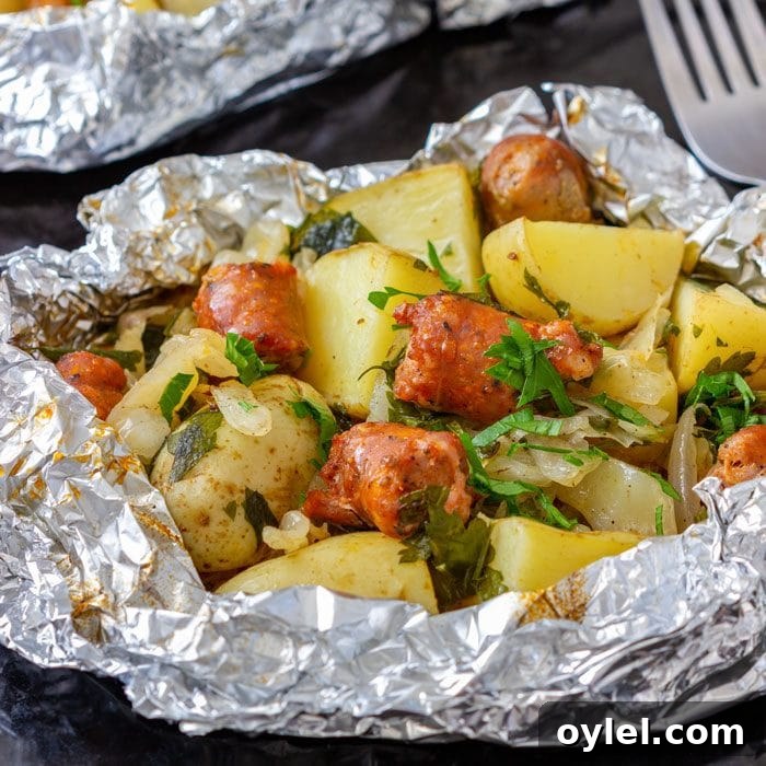 Tender Braised Red Cabbage in the Instant Pot 9 Homemade Cabbage and Sausage Foil Packets