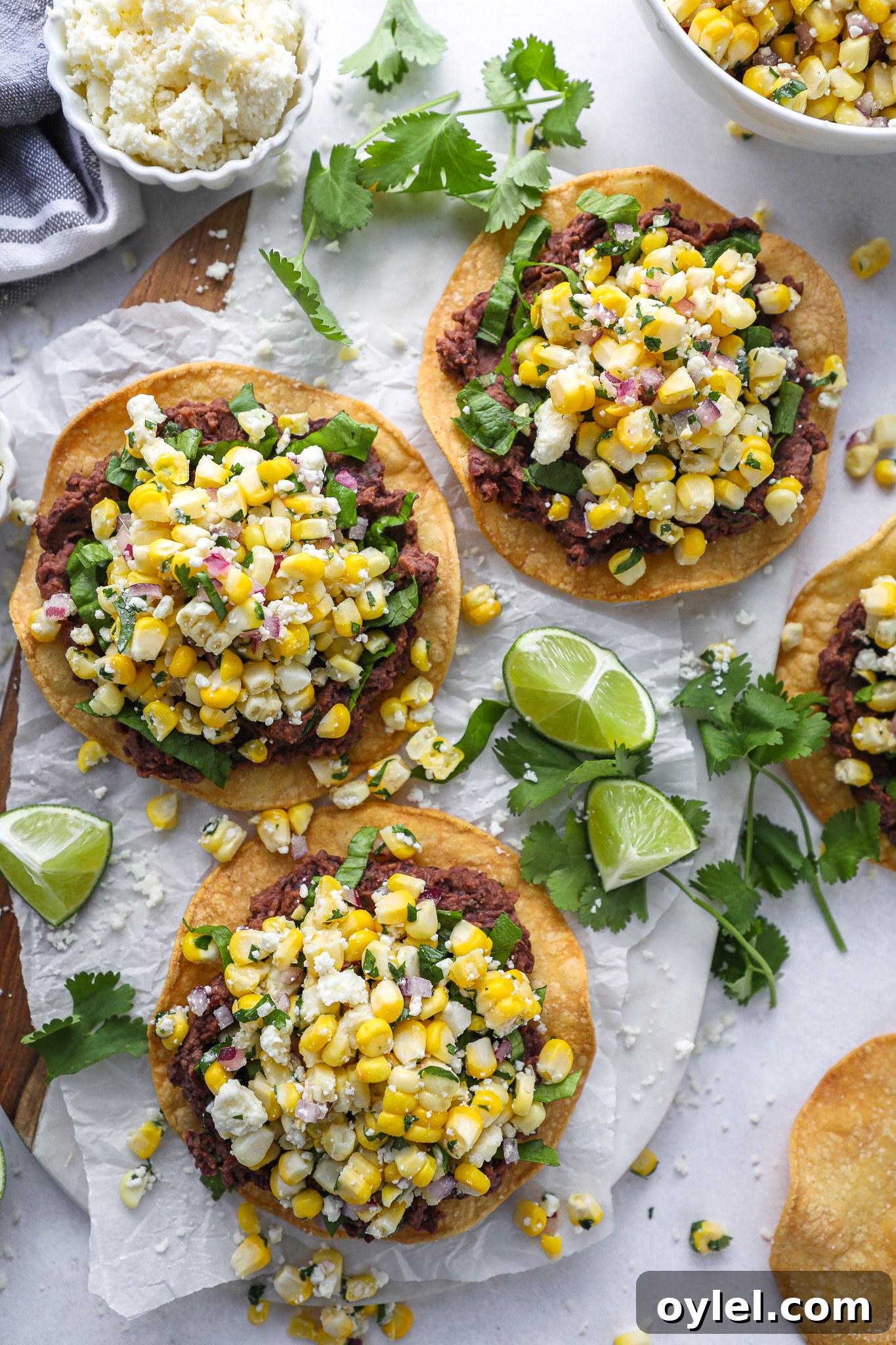 A healthier tostada recipe made with simple ingredients and so much flavor! They're the perfect way to spice up taco night!