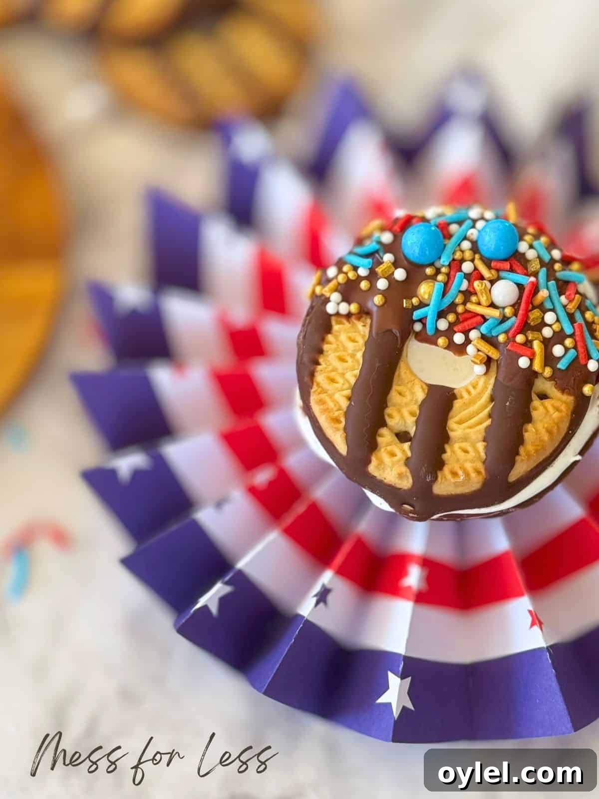 Fourth of July Red, White and Blue Cookie Recipes 3 cookie on red white and blue background