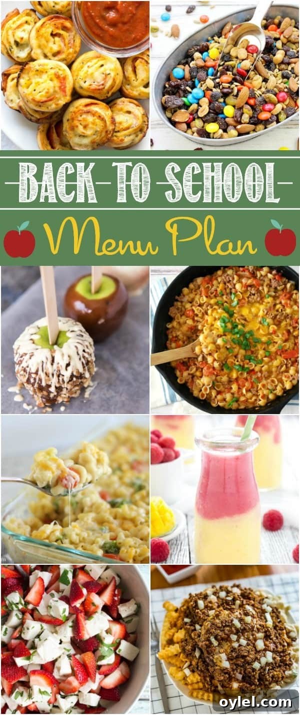 Get ready for the best year at school ever with these fun Back to School Party Menu Plan recipes! Each one is a guaranteed hit with the kids and a fun way to celebrate a new grade!