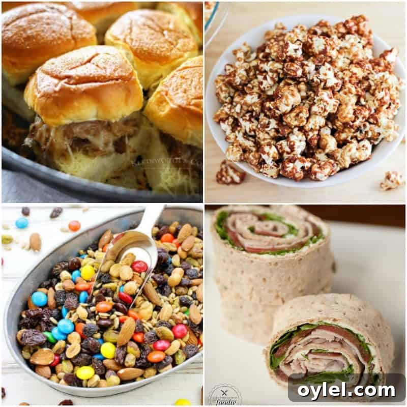 Appetizers for a back-to-school party
