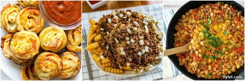 Main dishes for a back-to-school party