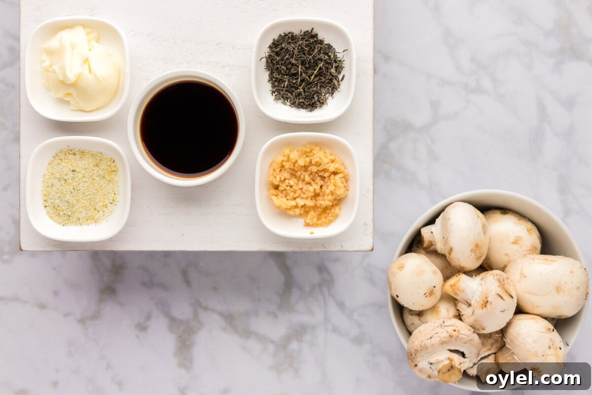 Sauteed Mushrooms with Garlic and Thyme Recipe 4 Ingredients for Sautéed Mushrooms