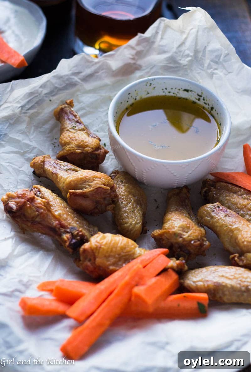 Garlic herb butter for wings