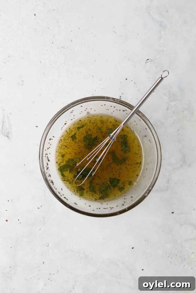 lime poppyseed salad dressing in a bowl