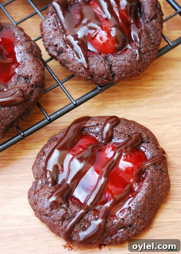 Cherry Chocolate Thumbprint Cookies by Allergy Awesomeness