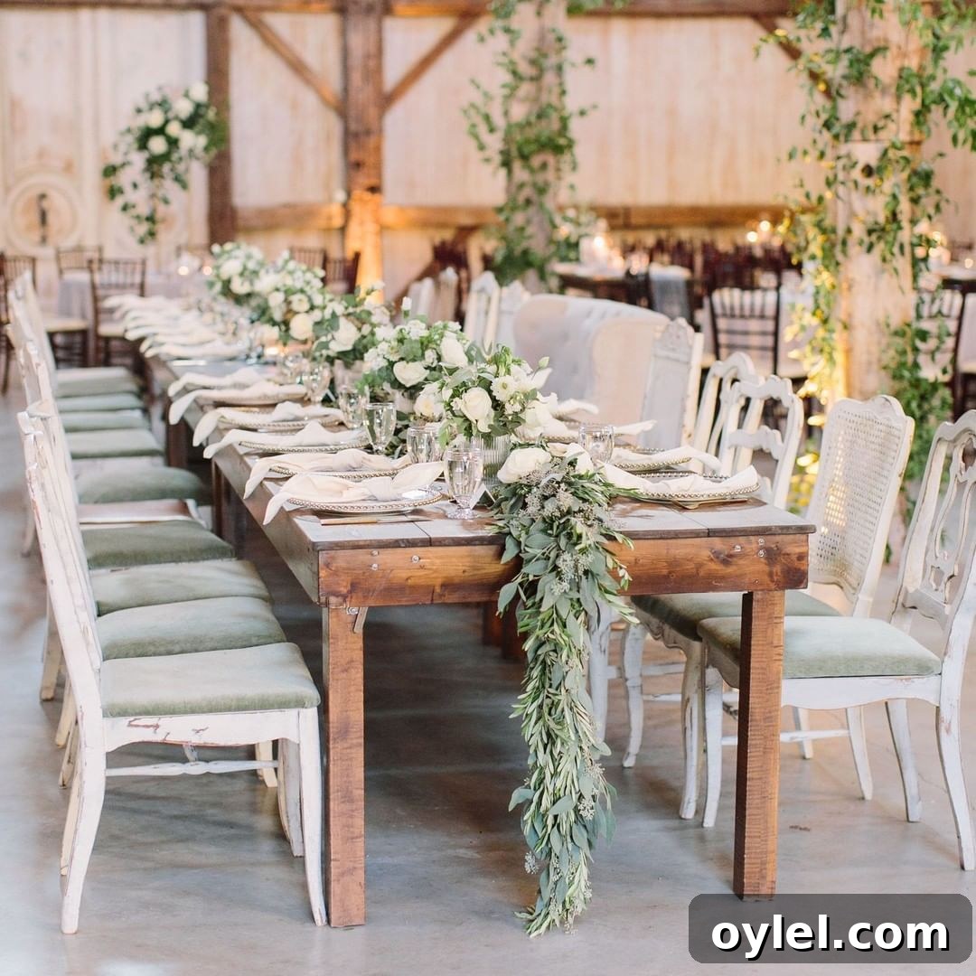 Green Wedding Reception